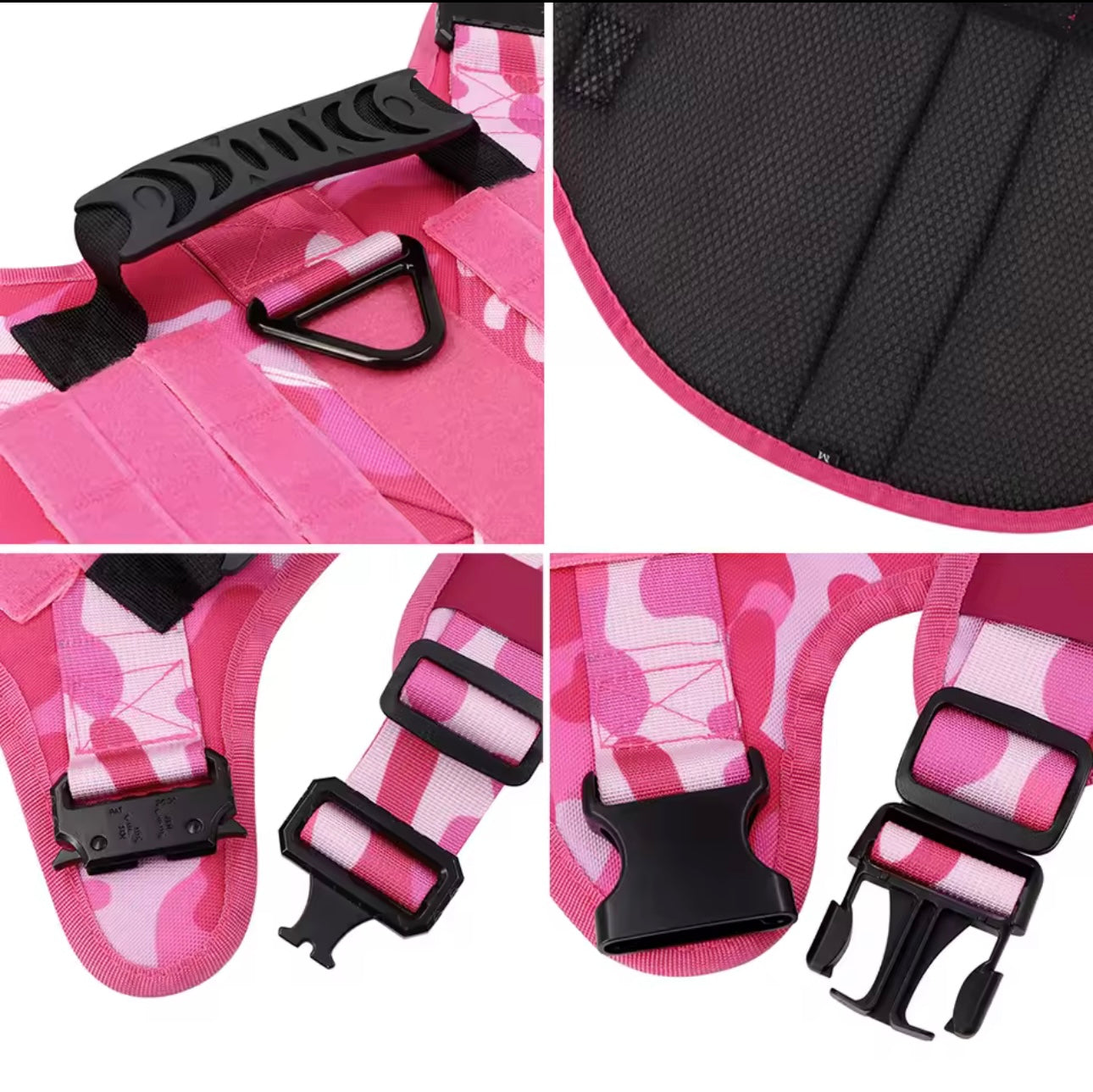 Taktisches Geschirr "Military rose" inkl. Leine