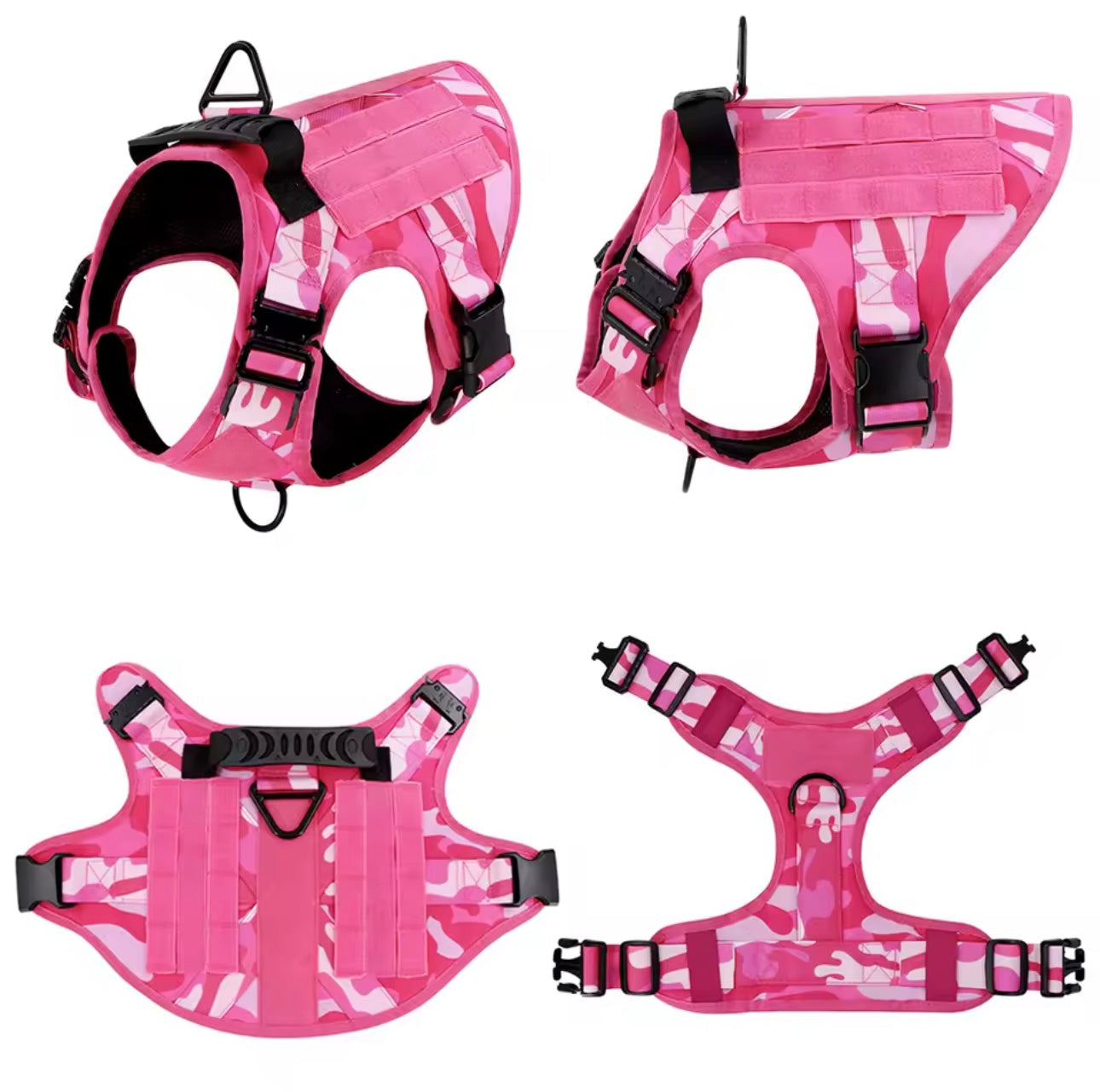 Taktisches Geschirr "Military rose" inkl. Leine
