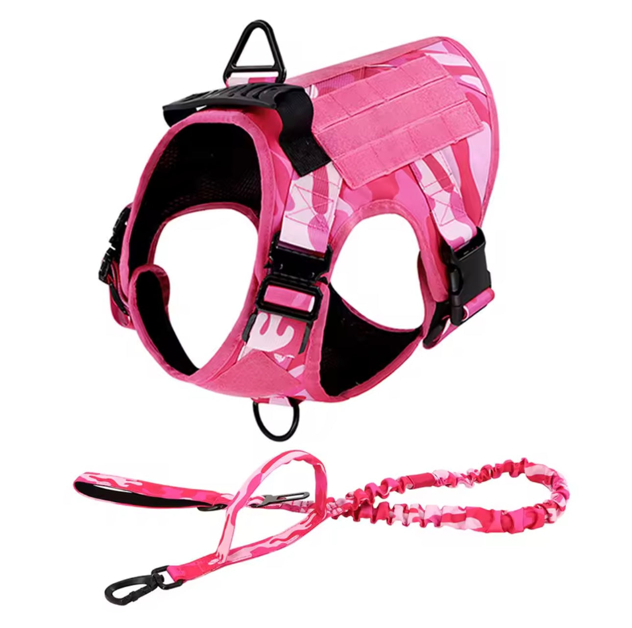 Taktisches Geschirr "Military rose" inkl. Leine